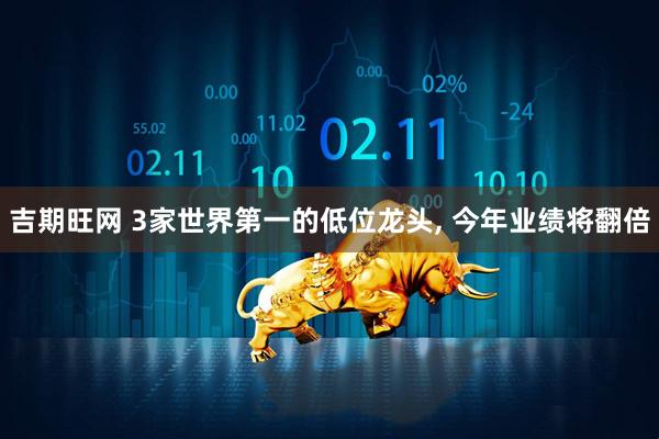 吉期旺网 3家世界第一的低位龙头, 今年业绩将翻倍